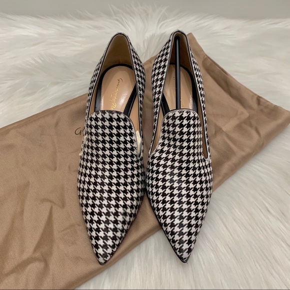 Gianvito Rossi Houndstooth Kitten-Heel Pumps - Picture 3 of 14